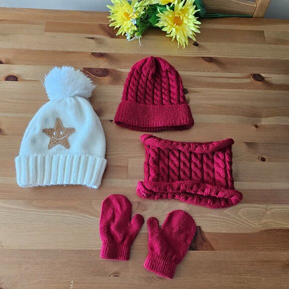 Bundle Baby Hat and mittens- 4pcs - Picture 2 of 8